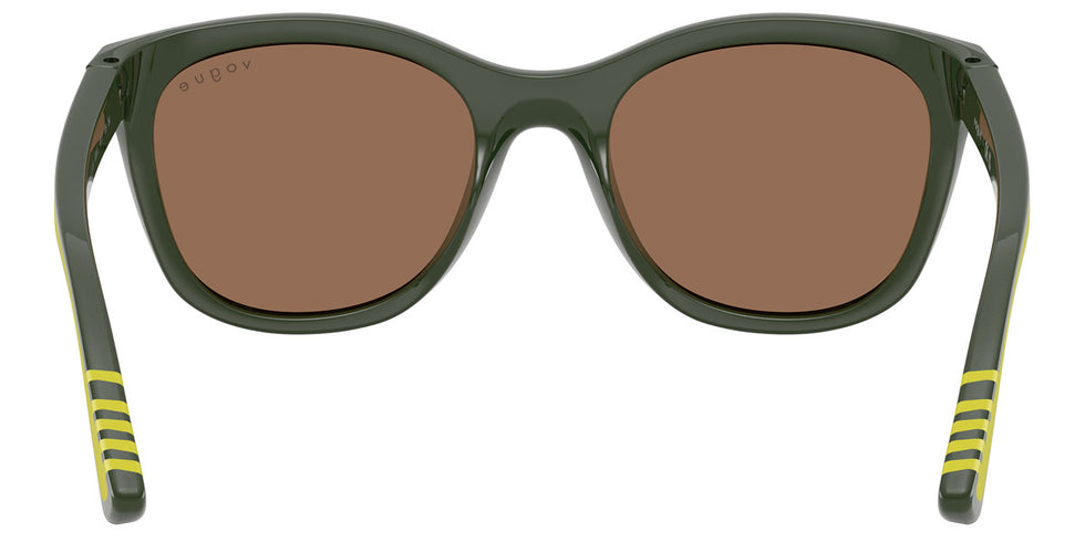 vogue eyewear VJ2028 320873 46 - Full Dark Green/Lime Rubber / Dark Brown