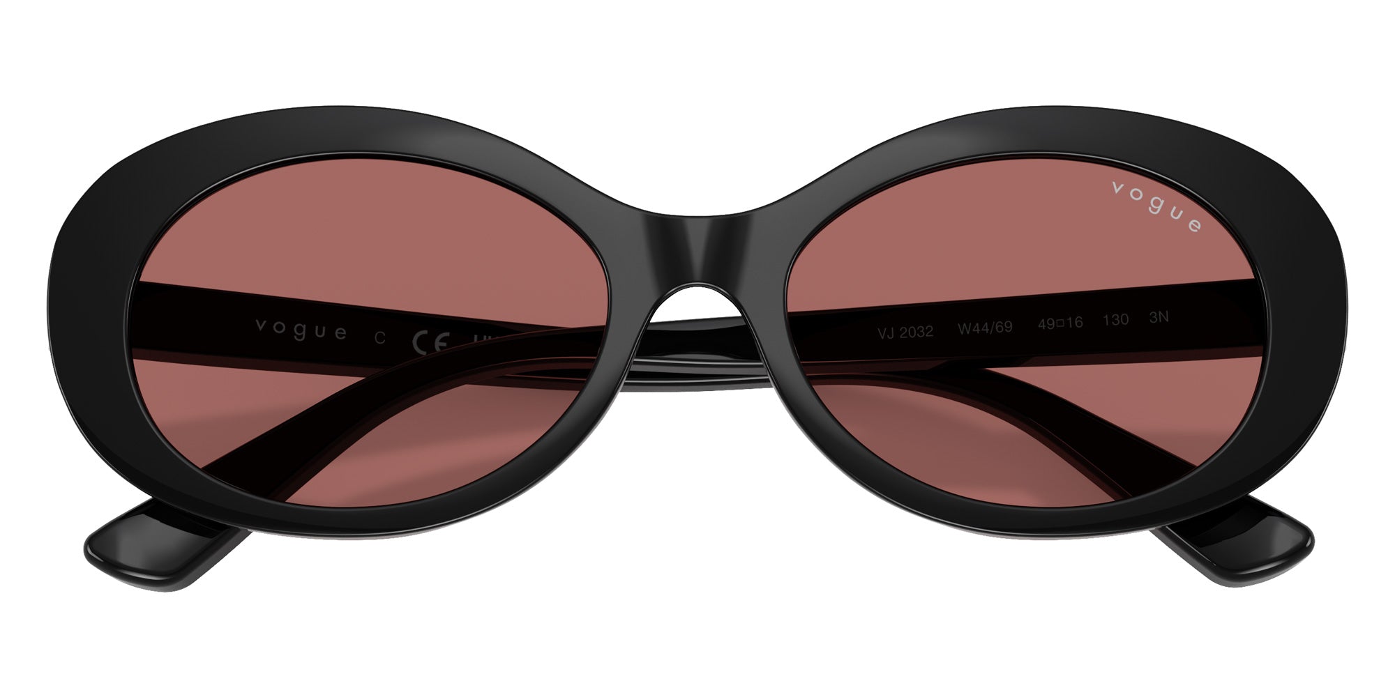 vogue eyewear VJ2032 W44/69 49 - Black / Dark Violet #id:vj2032w4469_s:108125