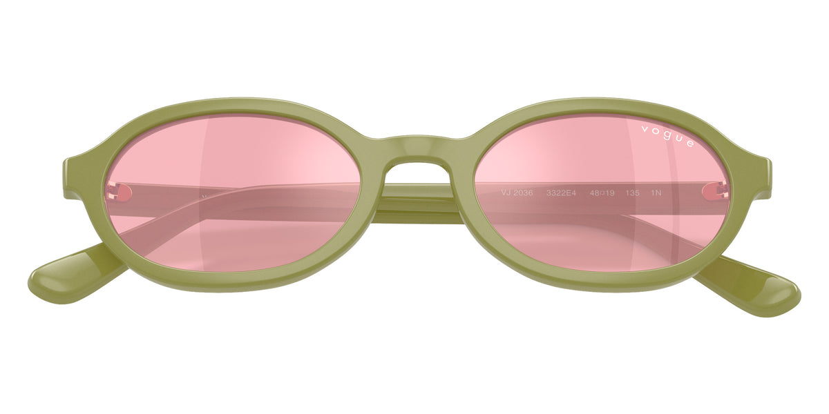 vogue eyewear VJ2036 3322E4 48 - Full Olive Green / Pink Mirrored Lilac #id:vj20363322e4_s:104125