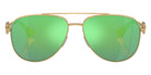 VERSACE VK2002 10023R 52 - Gold / Light Green Mirrored Green