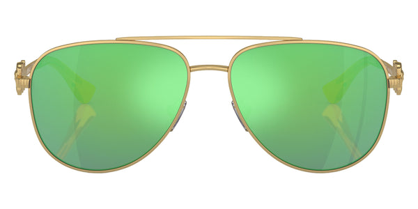 Gold / Light Green Mirrored Green / 52-13-130