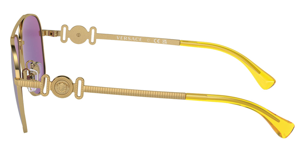 VERSACE VK2002 10023R 52 - Gold / Light Green Mirrored Green