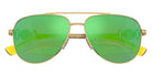 VERSACE VK2002 10023R 52 - Gold / Light Green Mirrored Green