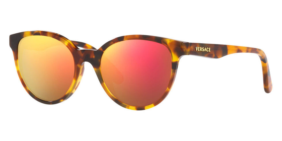 VERSACE VK4427U 51196Q 46 - Havana / Dark Violet Mirrored Red