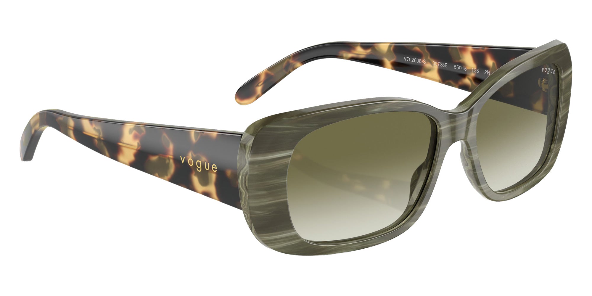 vogue eyewear VO2606S 30728E 55 - Green Horn / Clear Gradient Dark Green #id:vo2606s30728e_s:102120