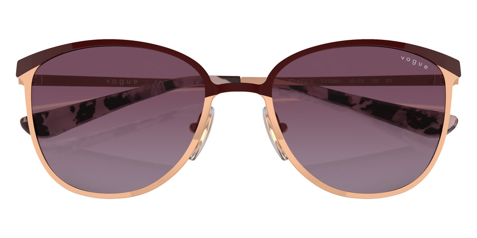 vogue eyewear VO4002S 51708H 55 - Top Bordeaux/Rose Gold/Pink Tortoise / Gradient Violet