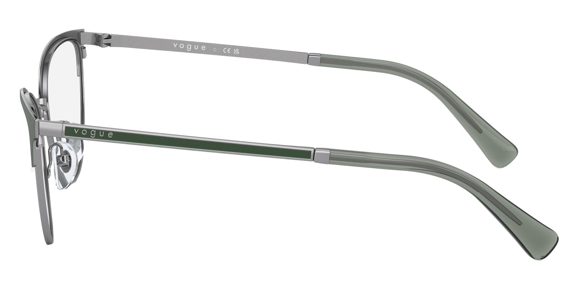 vogue eyewear VO4250 5178 53 - Top Brushed Green/Gunmetal #id:vo42505178_s:100110