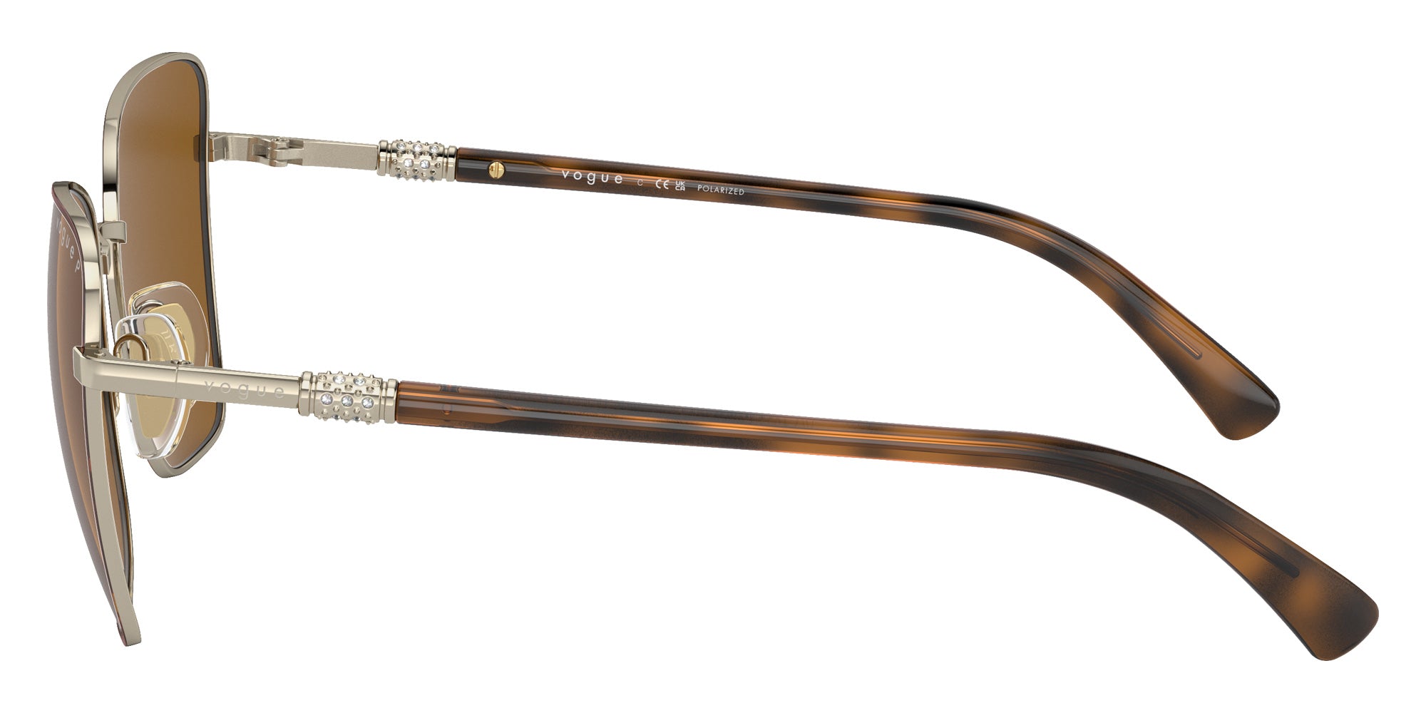 vogue eyewear VO4277SB 507883 56 - Top Havana/Pale Gold / Polarized Dark Brown #id:vo4277sb507883_s:100110