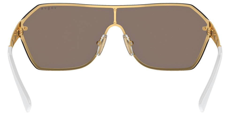vogue eyewear VO4302S 280/5A 41 - Gold/Matte White / Light Brown Mirrored Gold