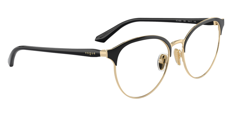vogue eyewear VO4305 352 53 - Top Black/Pale Gold