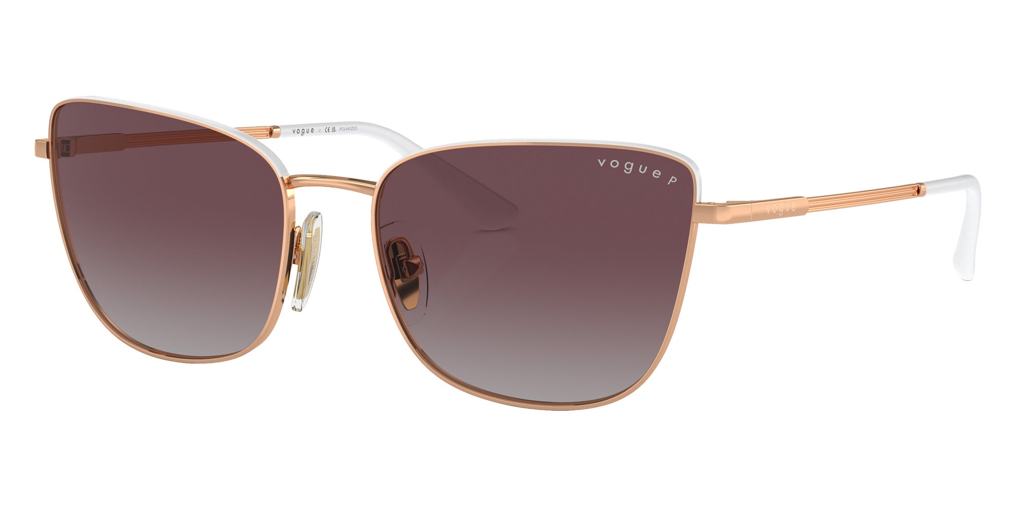 vogue eyewear VO4308S 515262 56 - Rose Gold/Top White / Gray Gradient Violet Polarized #id:vo4308s515262_s:100105