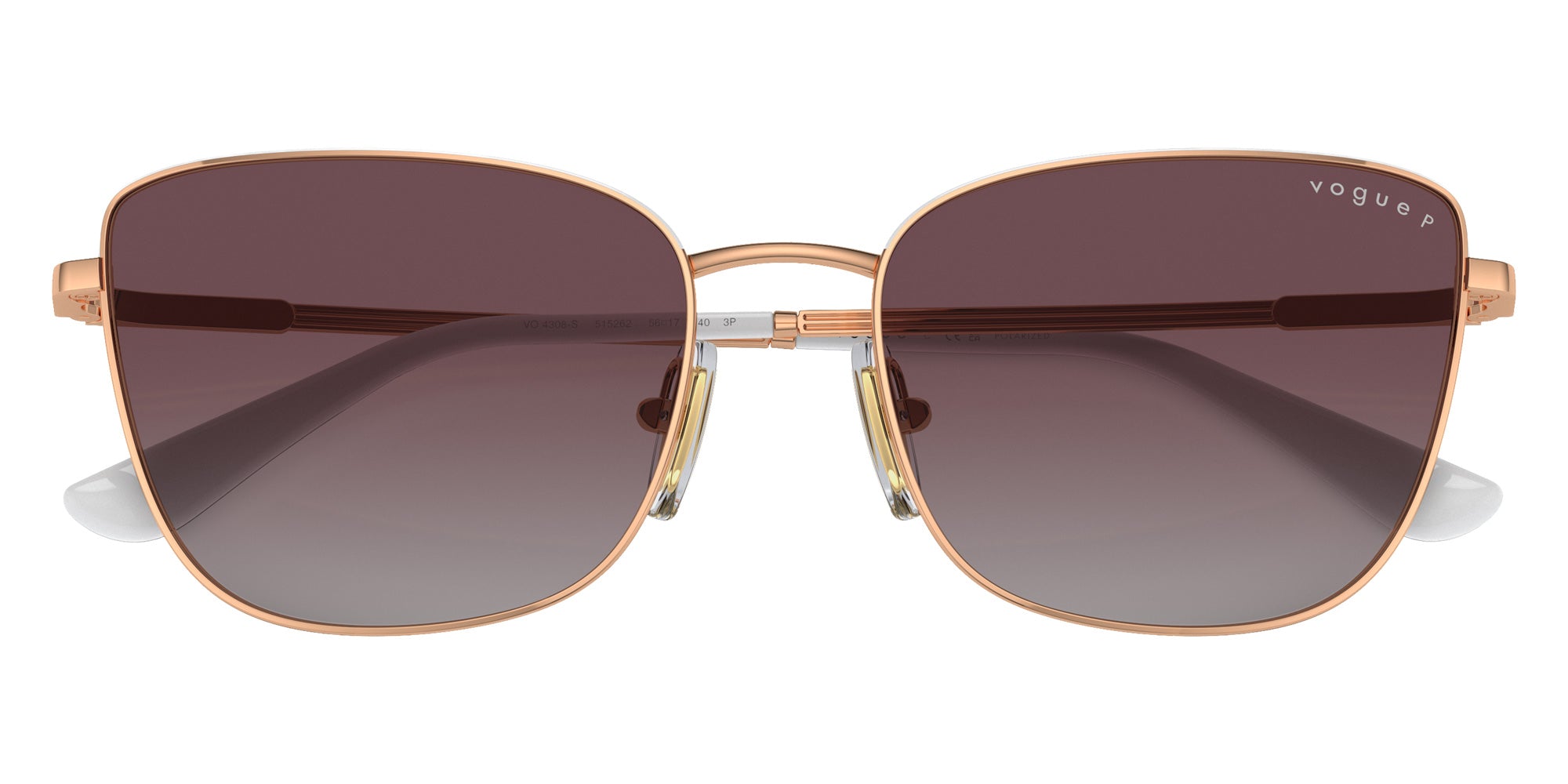 vogue eyewear VO4308S 515262 56 - Rose Gold/Top White / Gray Gradient Violet Polarized #id:vo4308s515262_s:100125