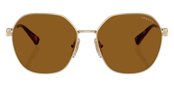 Pale Gold / Dark Brown Polarized / 55-16-140