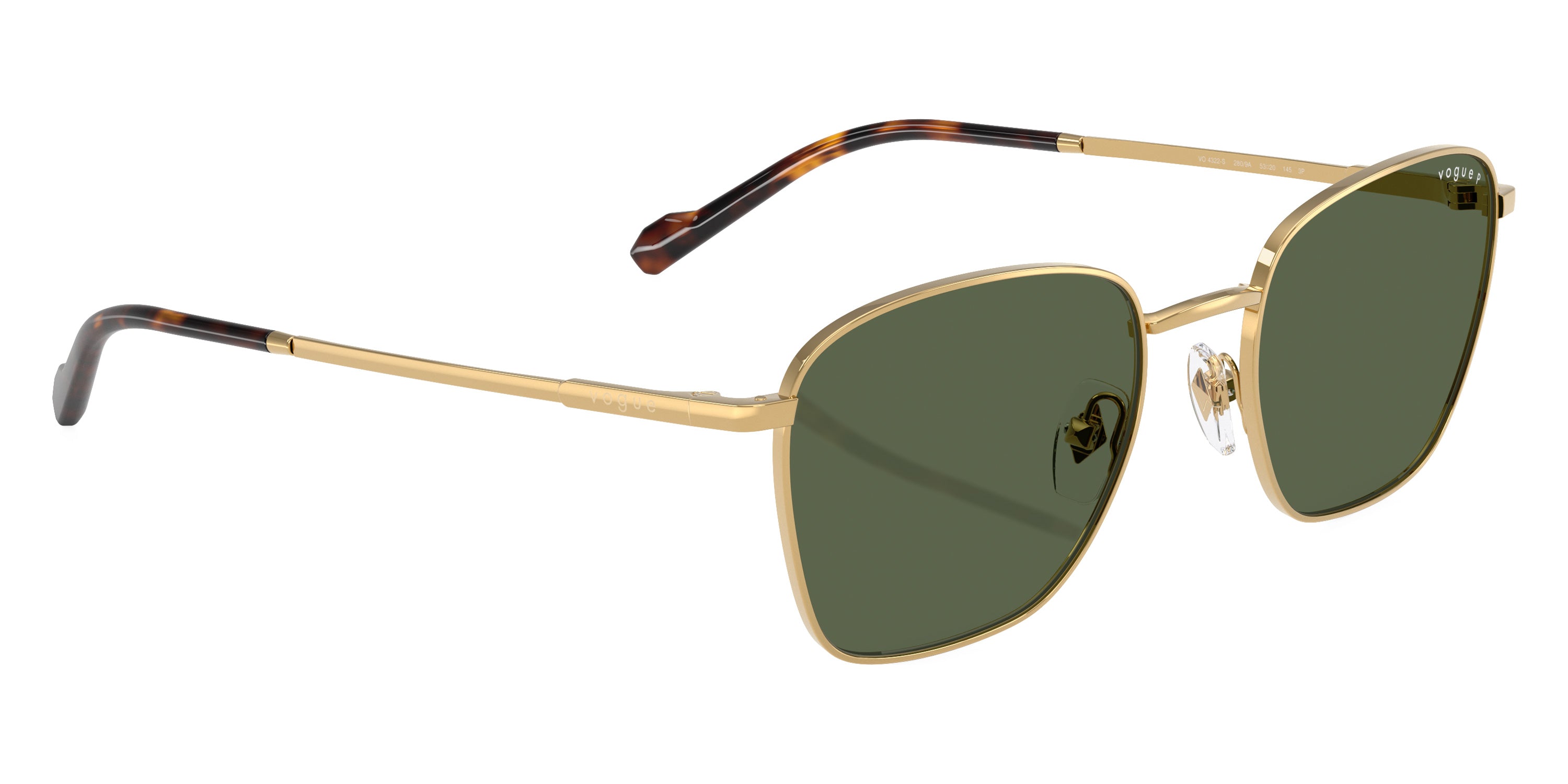 vogue eyewear VO4322S 280/9A 53 - Gold / Dark Green Polarized