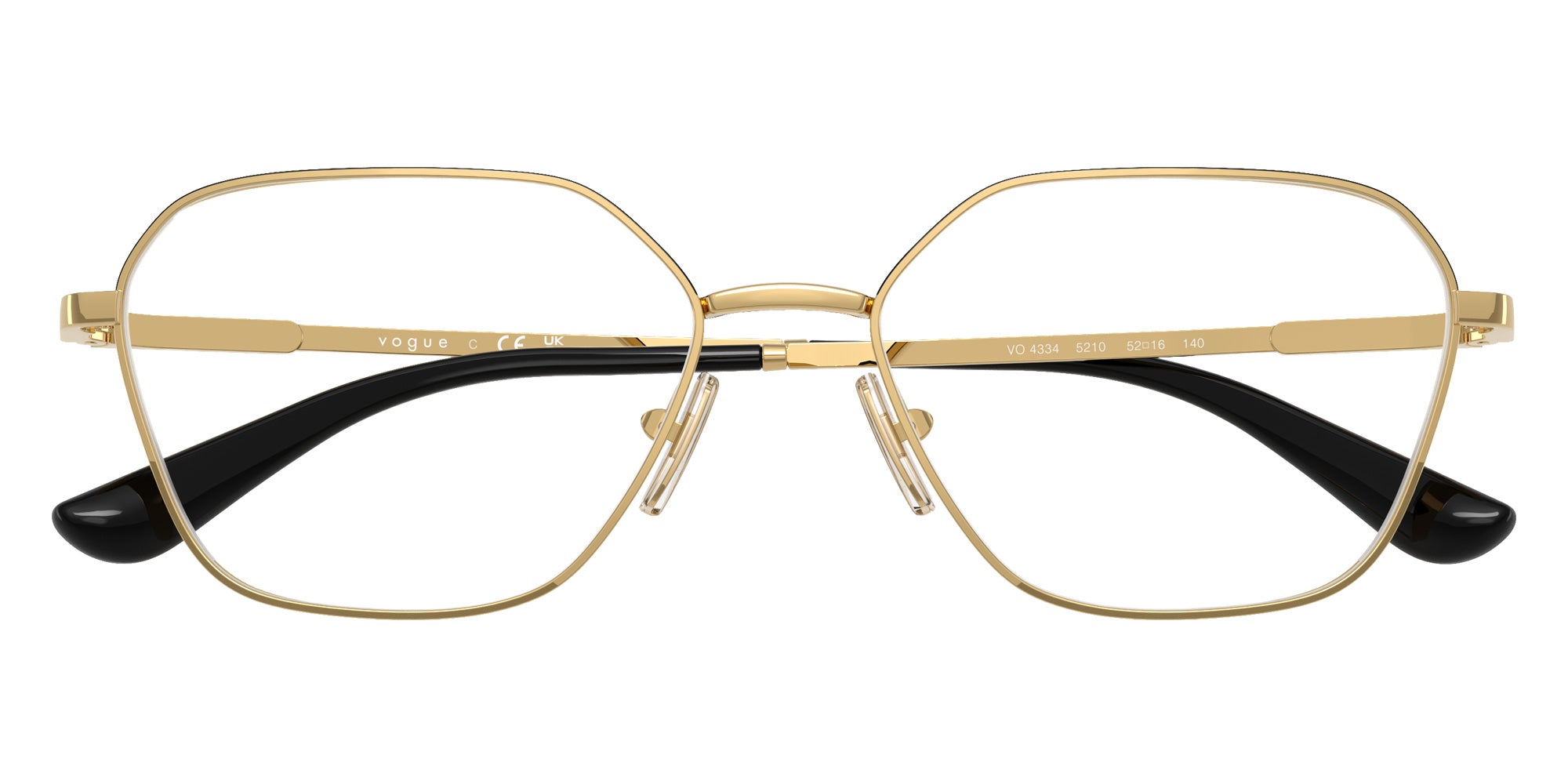 vogue eyewear VO4334 5210 54 - Gold/Top Black #id:vo43345210_s:100125