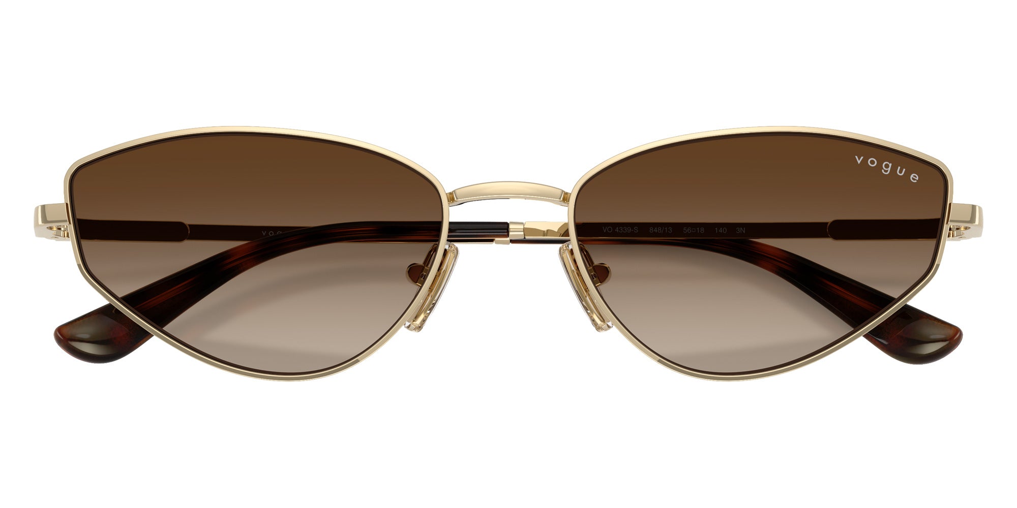 vogue eyewear VO4339S 848/13 56 - Pale Gold / Gradient Brown #id:vo4339s84813_s:108125
