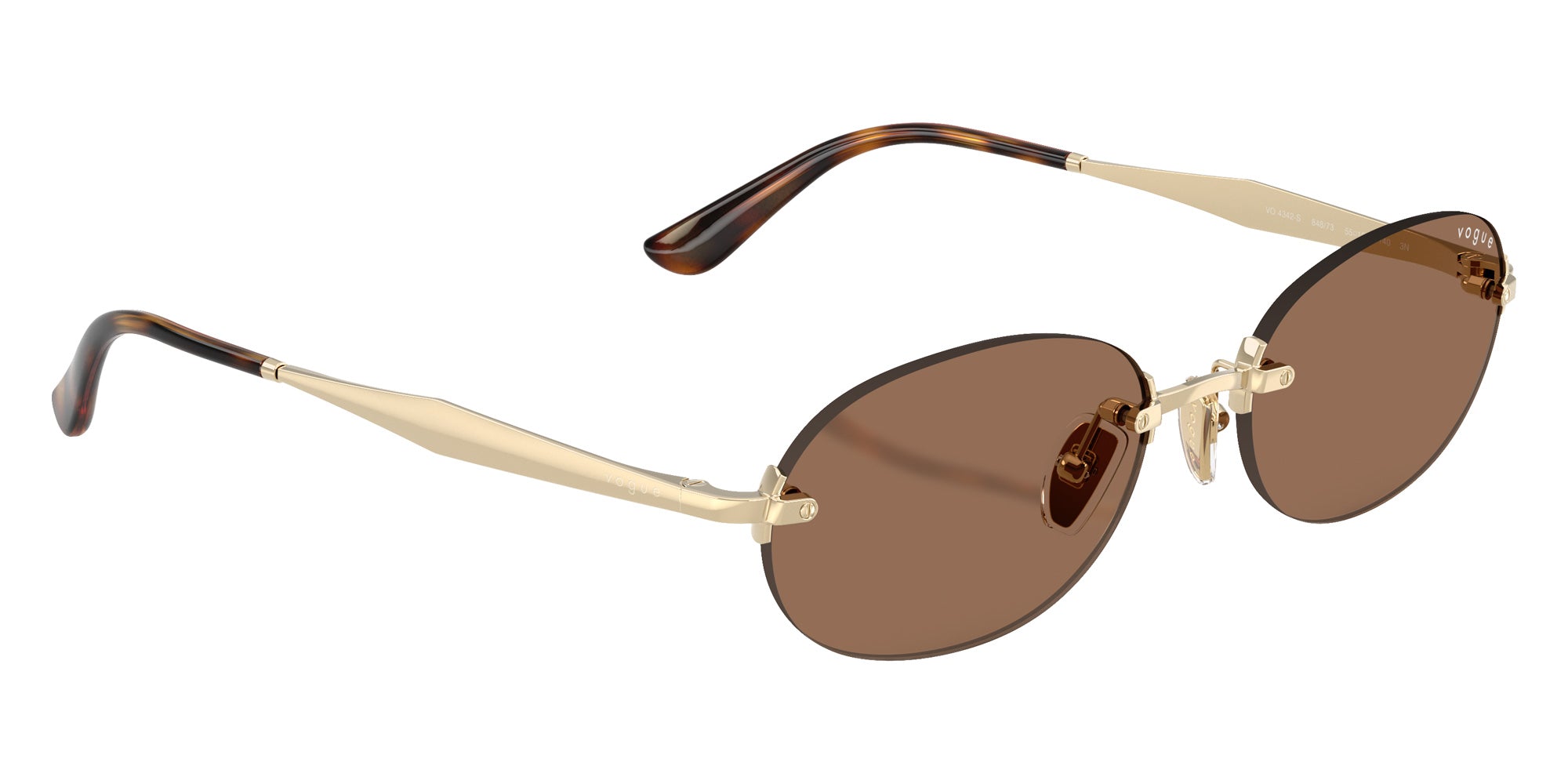 vogue eyewear VO4342S 848/73 55 - Pale Gold / Dark Brown #id:vo4342s84873_s:106120