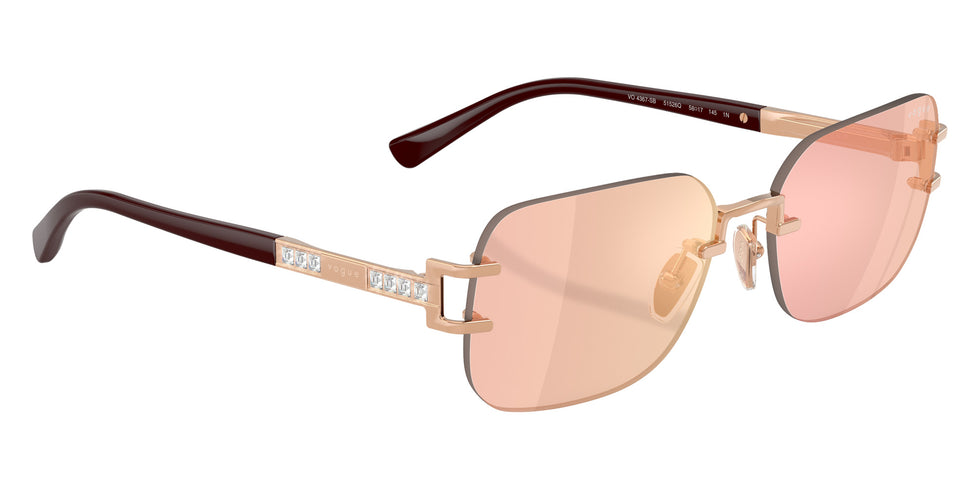 vogue eyewear VO4367SB 51526Q 58 - Rose Gold / Brown Mirrored Red/Yellow #id:vo4367sb51526q_s:104120