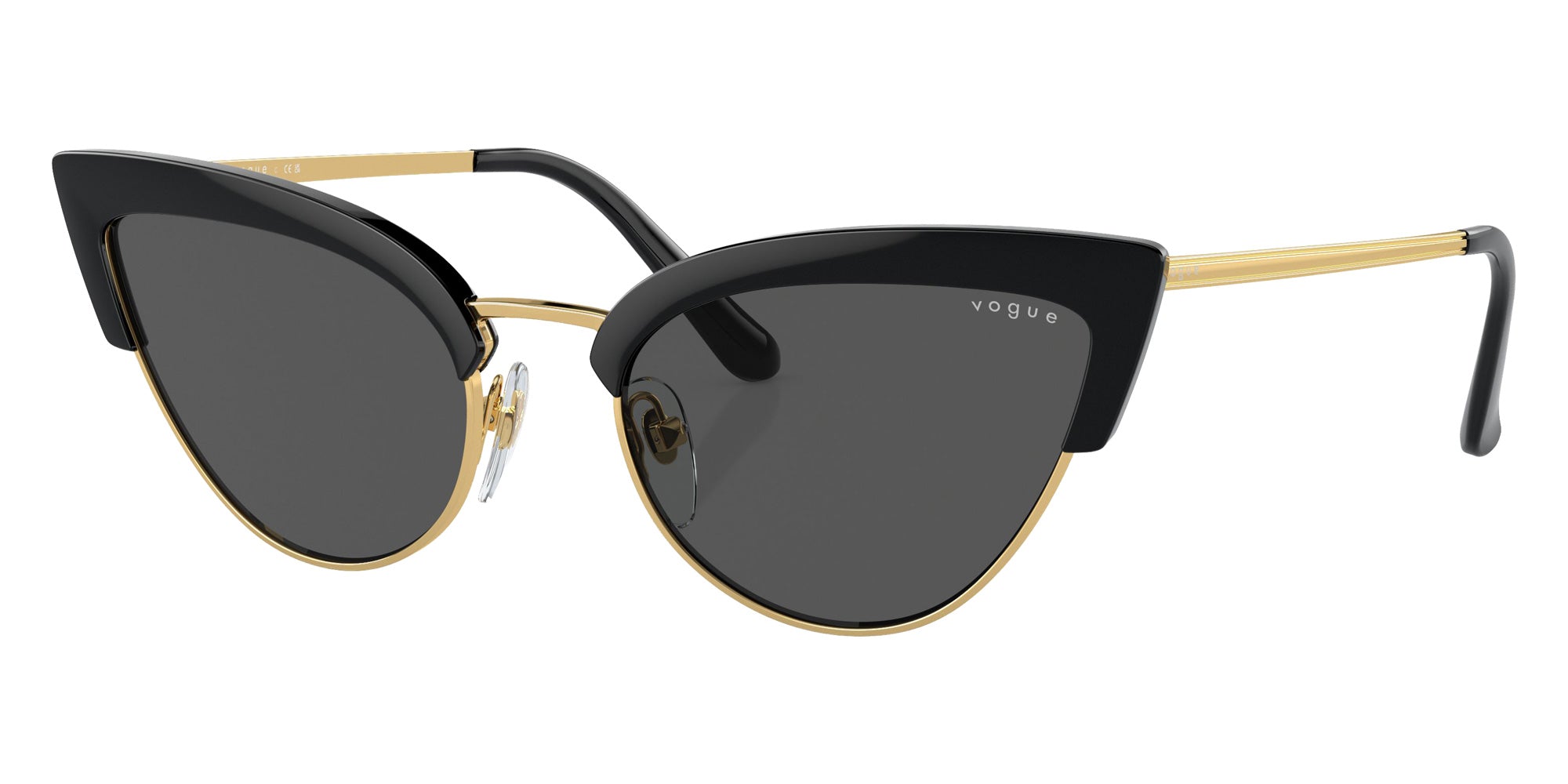 vogue eyewear VO5212S W44/87 55 - Top Black/Gold / Dark Gray #id:vo5212sw4487_s:100105