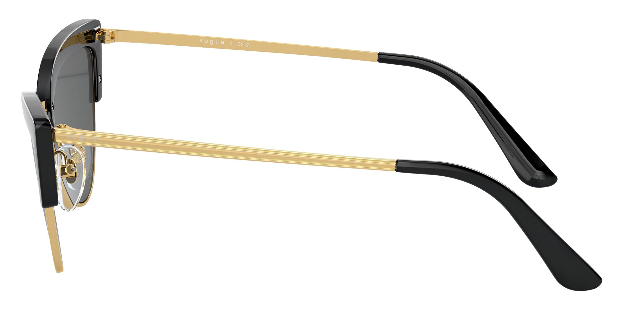 vogue eyewear VO5212S W44/87 55 - Top Black/Gold / Dark Gray #id:vo5212sw4487_s:100110
