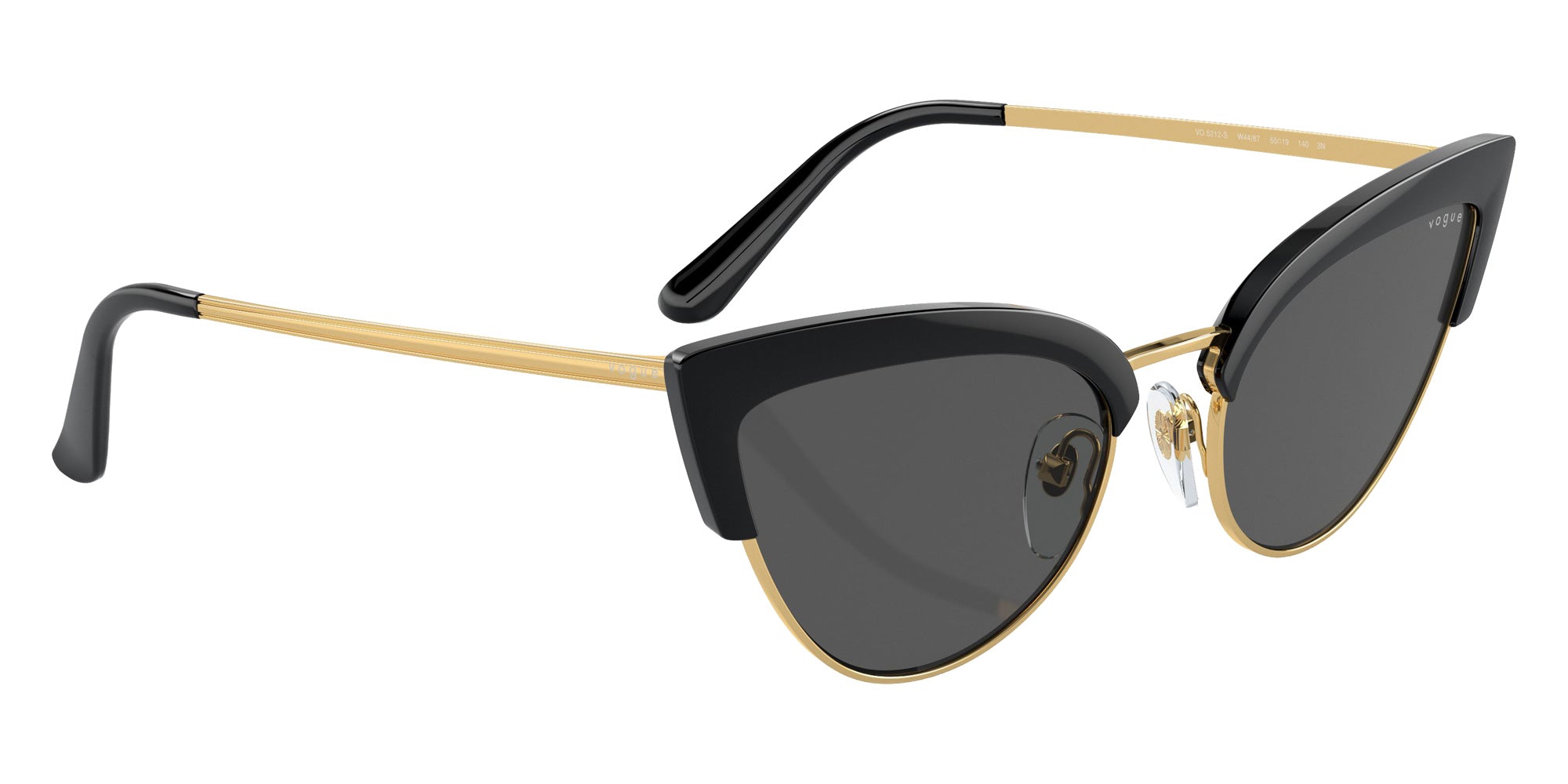 vogue eyewear VO5212S W44/87 55 - Top Black/Gold / Dark Gray #id:vo5212sw4487_s:100120