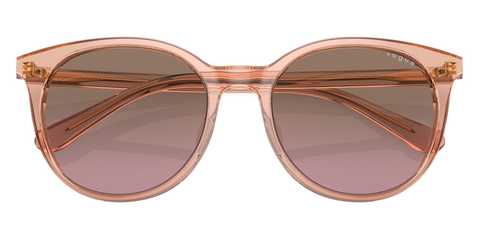 vogue eyewear VO5468SD 295414 56 - Transparent Peach / Violet Gradient Brown