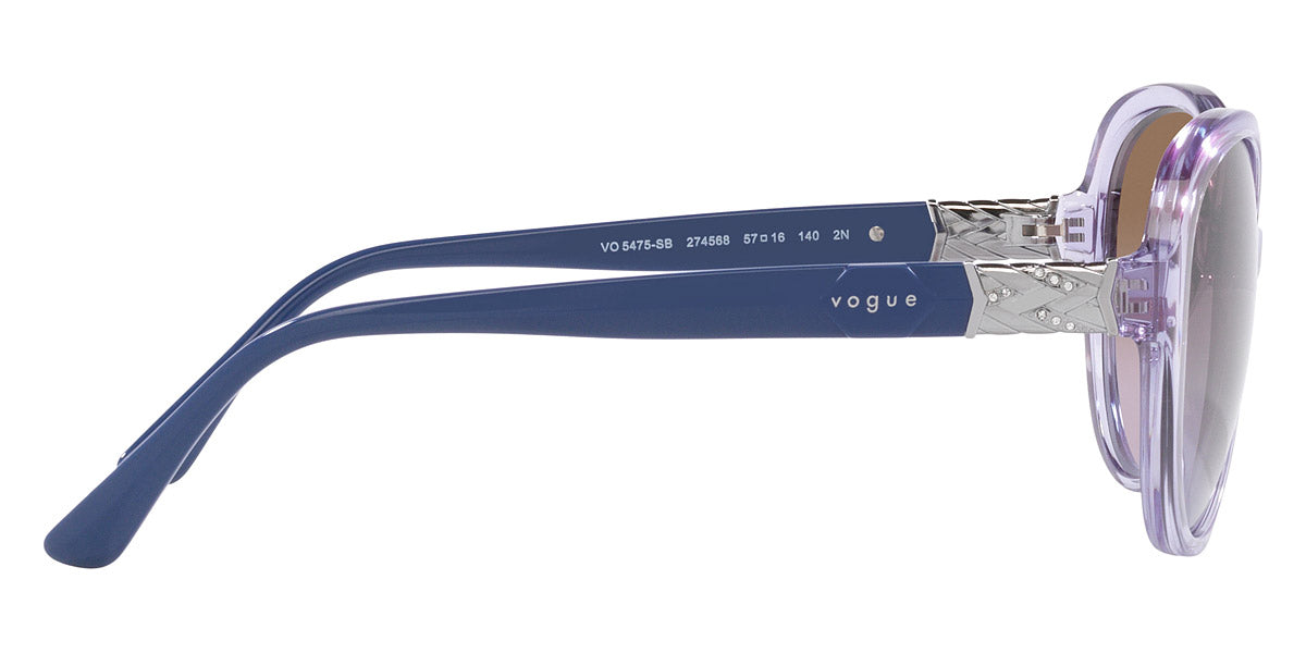vogue eyewear VO5475SB 274568 57 - Transparent Violet / Violet Gradient Brown