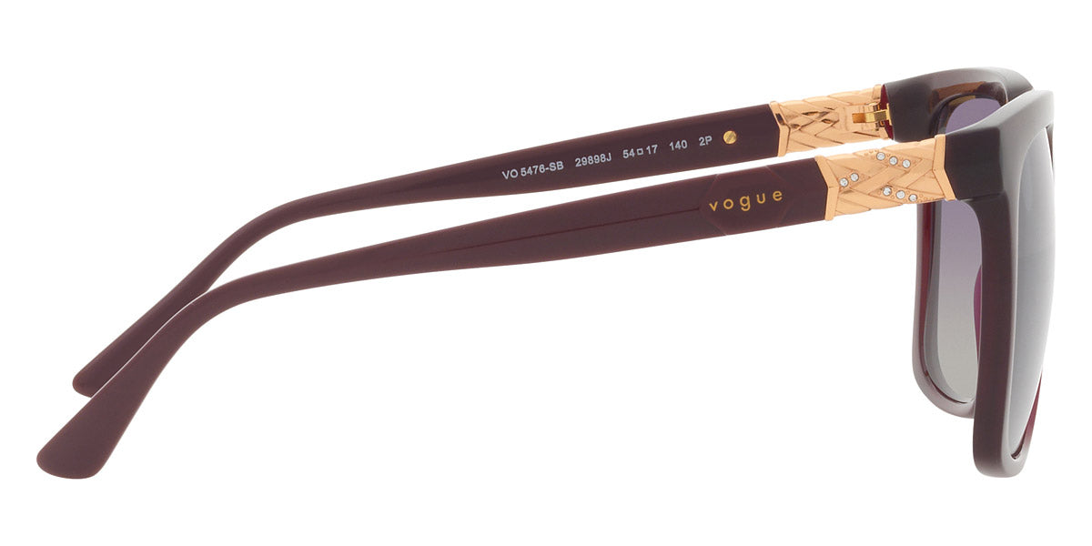 vogue eyewear VO5476SB 29898J 54 - Transparent Cherry / Polarized Gray Gradient Violet