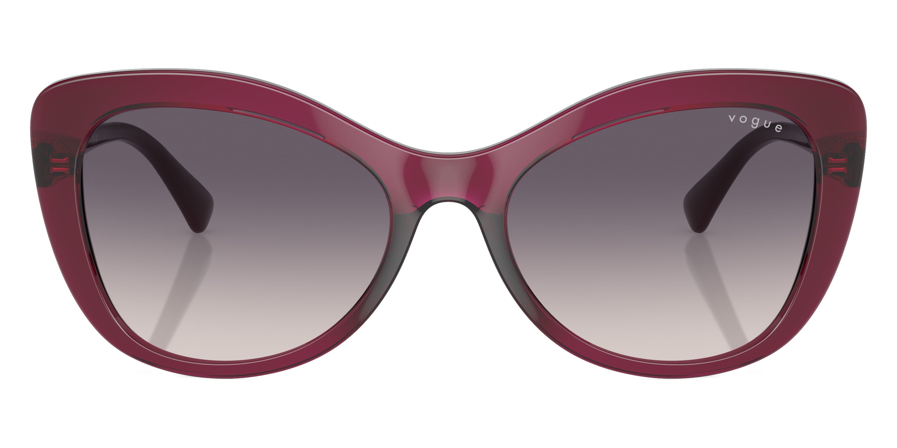 vogue eyewear VO5515SB 298936 55 - Transparent Cherry/Full Dark Purple / Pink Gradient Dark Gray