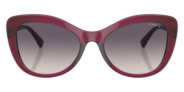 Transparent Cherry/Full Dark Purple / Pink Gradient Dark Gray / 55-18-140