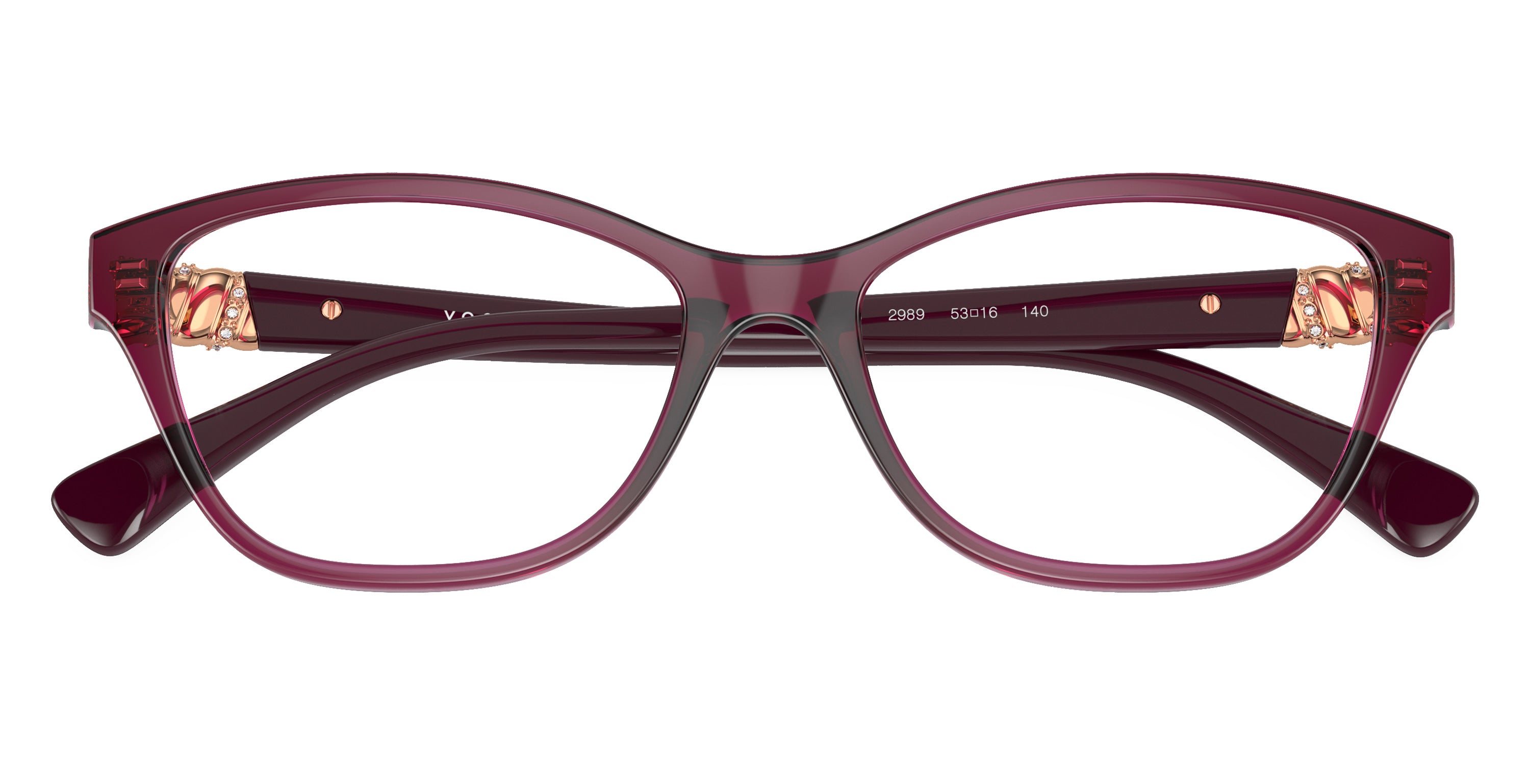 vogue eyewear VO5516B 2989 51 - Transparent Cherry/Full Dark Purple