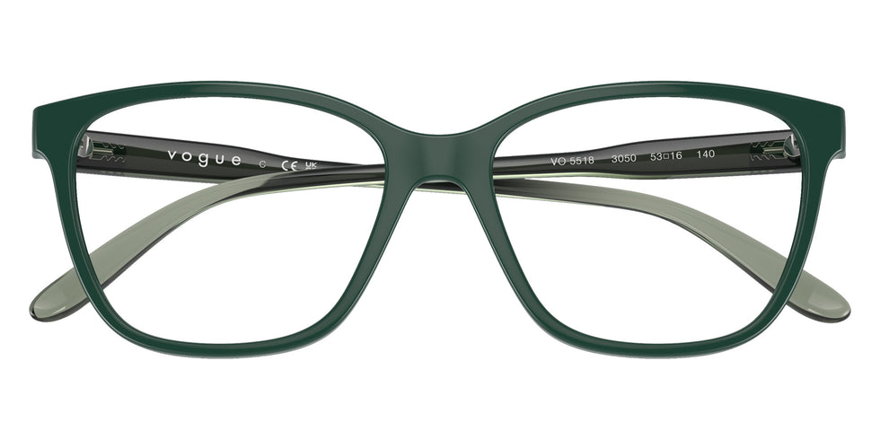 vogue eyewear VO5518 3050 51 - Full Dark Green #id:vo55183050_s:100125