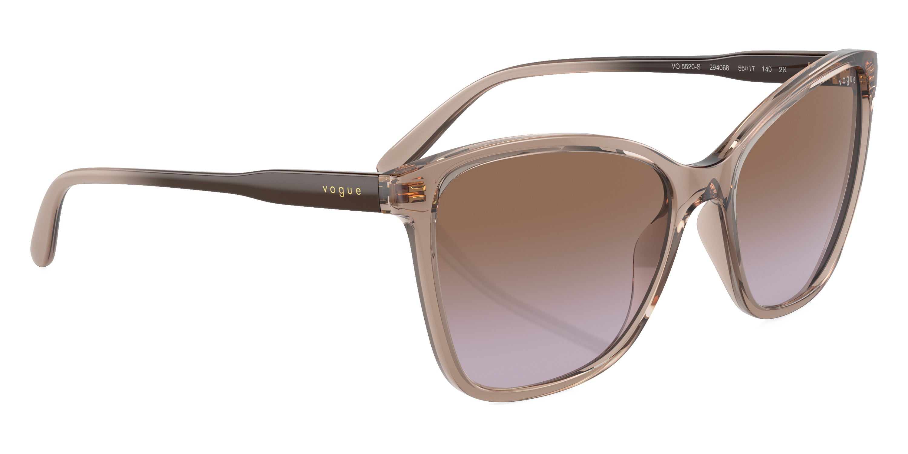 vogue eyewear VO5520S 294068 56 - Transparent Caramel/Brown Gradient Caramel / Violet Gradient Brown
