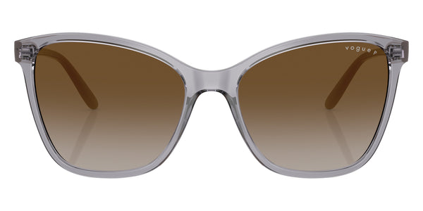 Transparent Gray/Full Light Gray / Gray Gradient Brown Polarized / 56-17-140