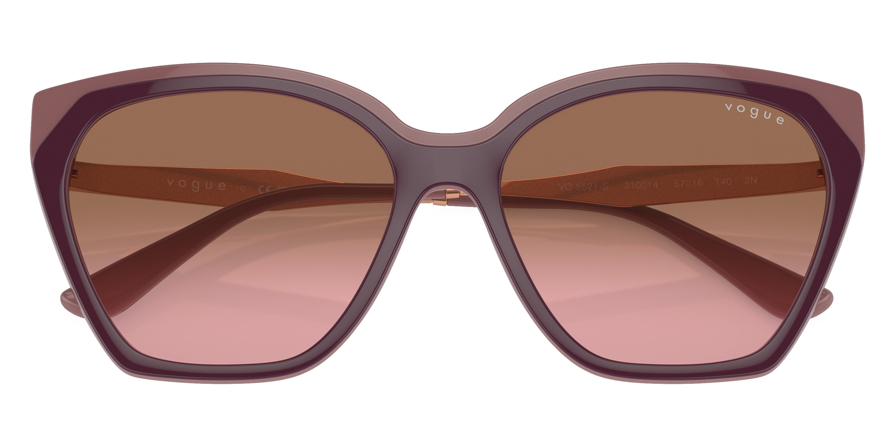 vogue eyewear VO5521S 310014 57 - Top Red Purple/Old Pink/Rose Gold / Pink Gradient Brown