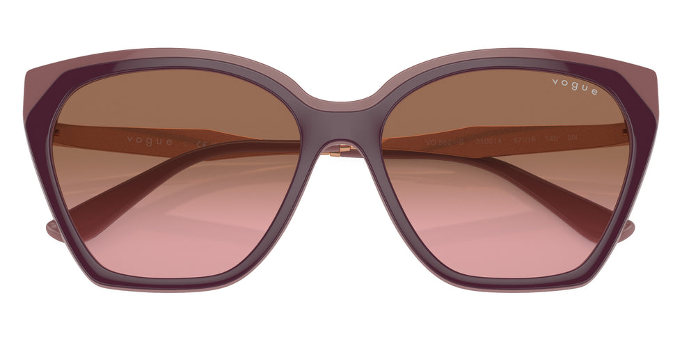 vogue eyewear VO5521S 310014 57 - Top Red Purple/Old Pink/Rose Gold / Pink Gradient Brown