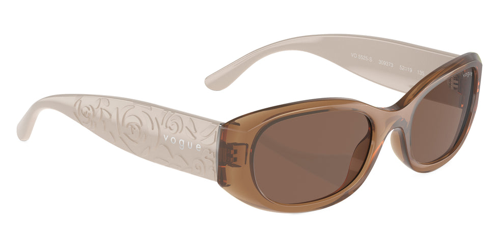 vogue eyewear VO5525S 309373 52 - Opal Brown/Full Light Gray / Dark Brown