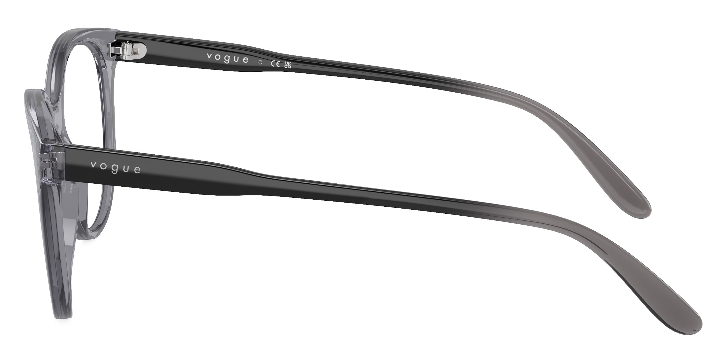 vogue eyewear VO5552F 1981 53 - Black Gradient Transparent Gray