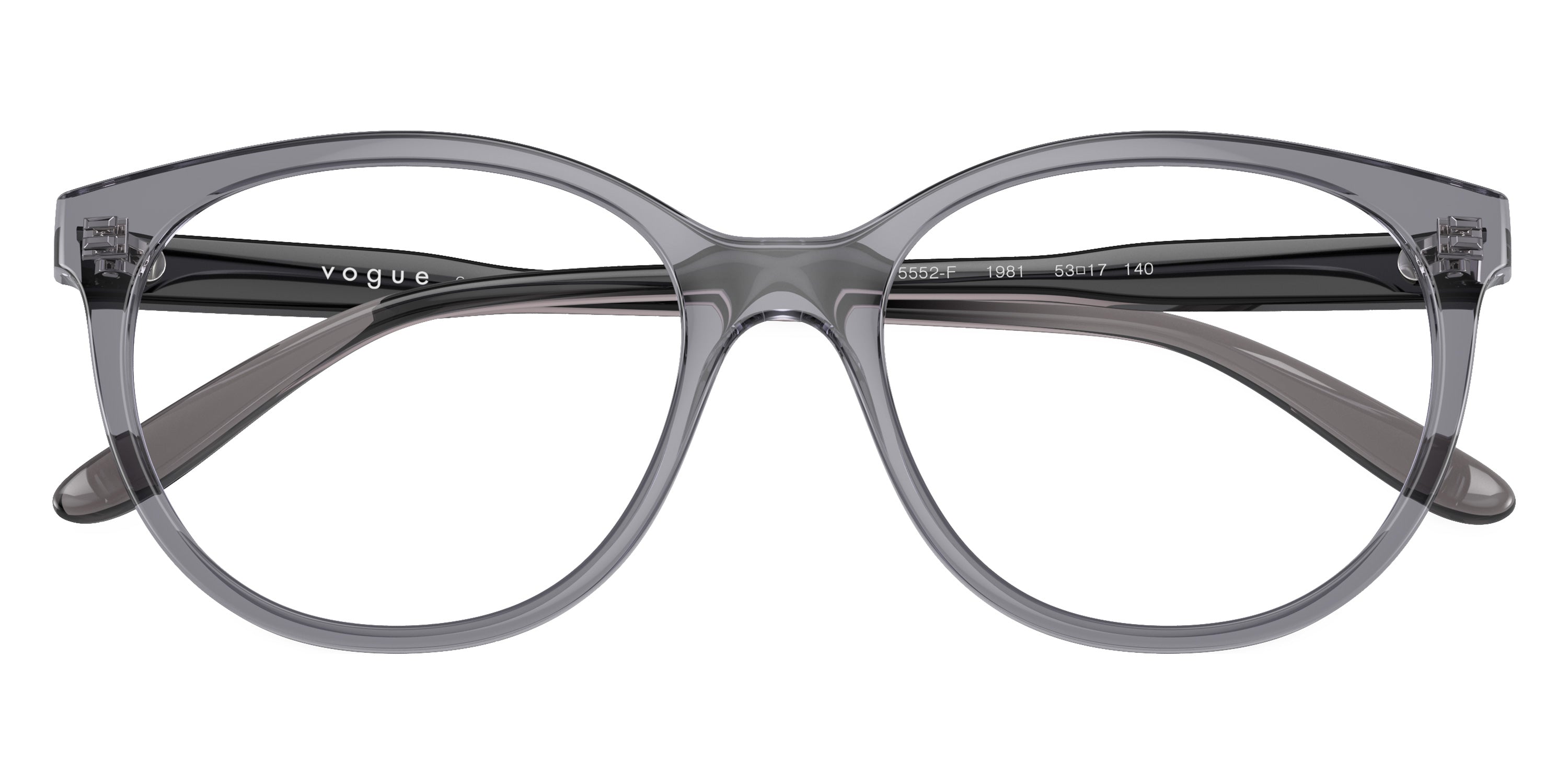 vogue eyewear VO5552F 1981 53 - Black Gradient Transparent Gray