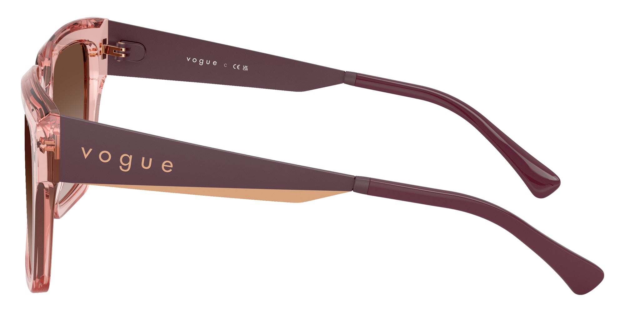 vogue eyewear VO5553S 286413 54 - Transparent Dark Pink / Brown Gradient #id:vo5553s286413_s:100110