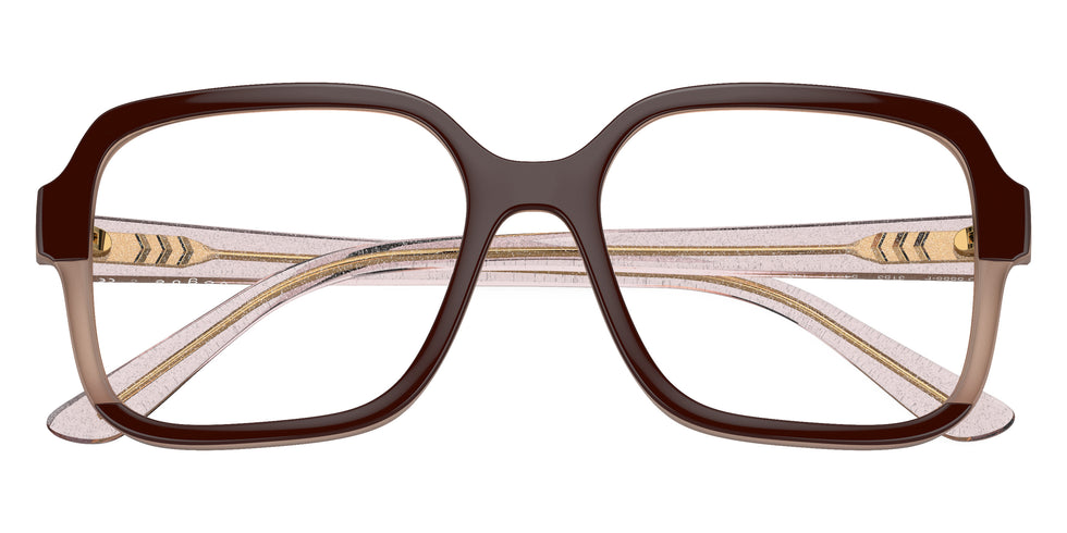 vogue eyewear VO5555F 3153 54 - Top Brown/Milky Brown/Transparent Rose Glitter