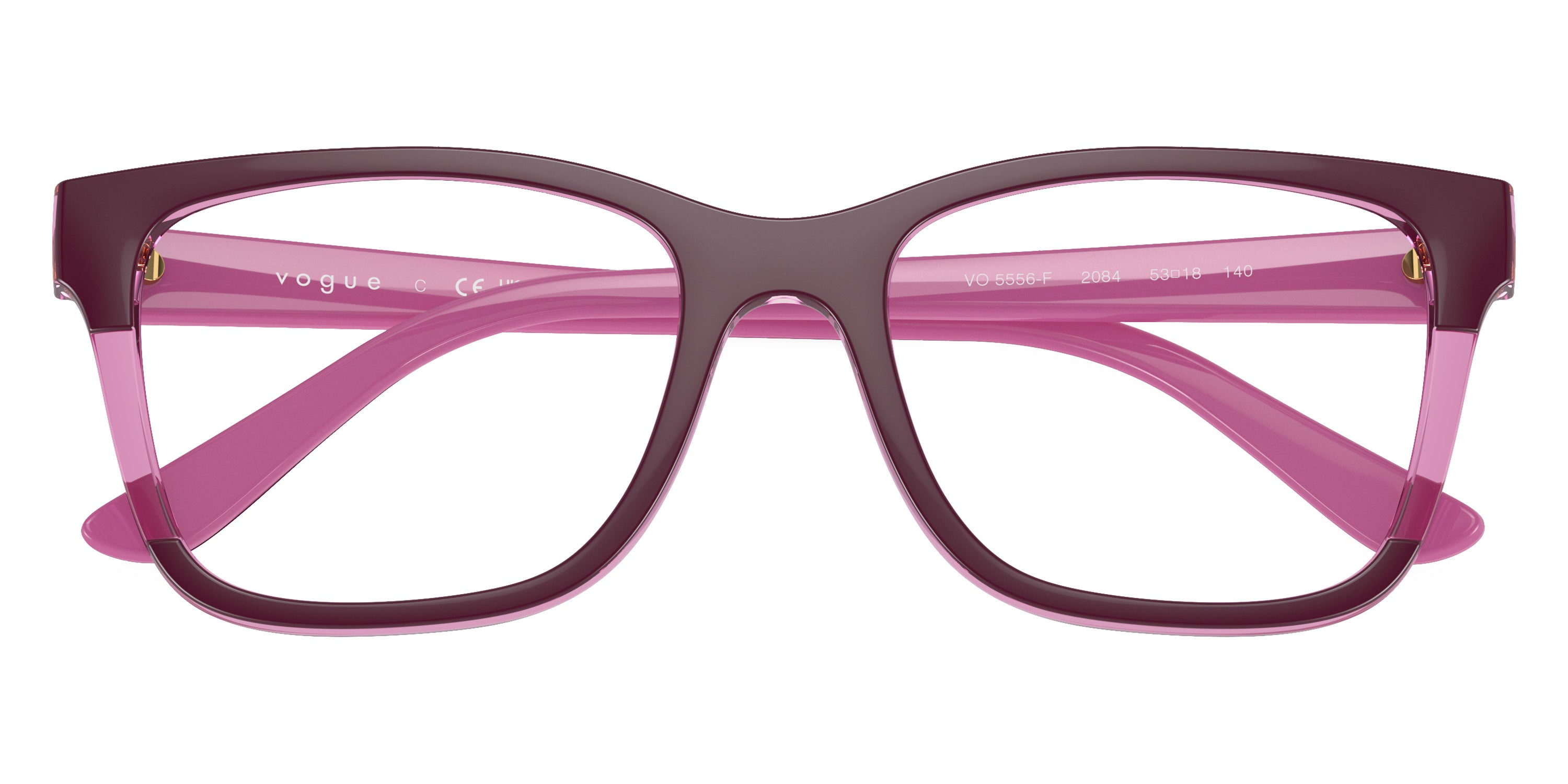 vogue eyewear VO5556F 2084 53 - Top Purple/Transparent Purple/Full Fuchsia