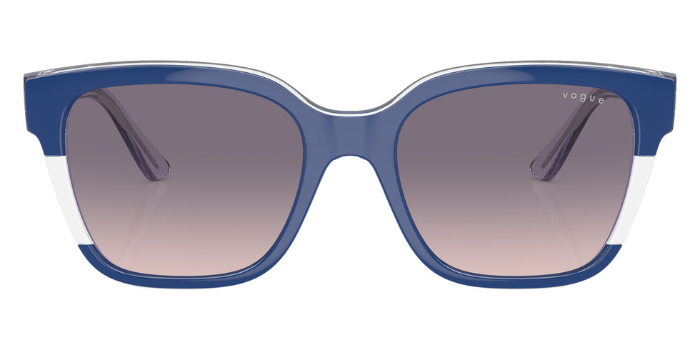 vogue eyewear VO5558SF 315236 55 - Top Blue/Transparent Gray/Transparent Lilac Glitter / Pink Gradient Dark Violet