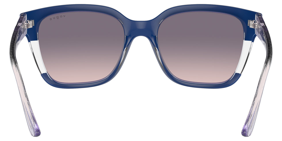 vogue eyewear VO5558SF 315236 55 - Top Blue/Transparent Gray/Transparent Lilac Glitter / Pink Gradient Dark Violet