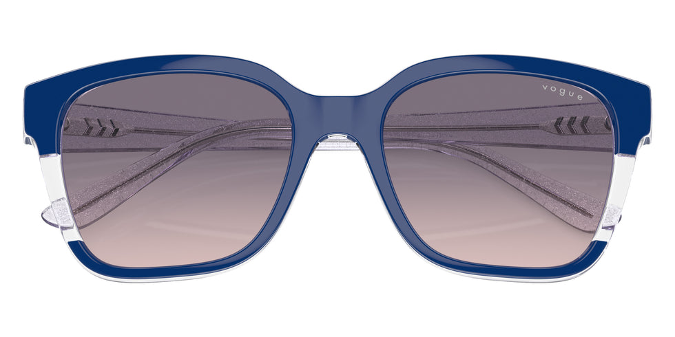 vogue eyewear VO5558SF 315236 55 - Top Blue/Transparent Gray/Transparent Lilac Glitter / Pink Gradient Dark Violet