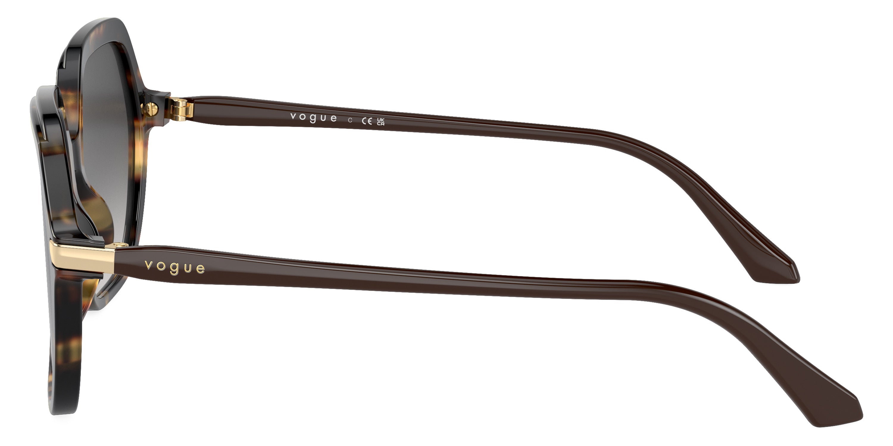 vogue eyewear VO5561S 26058G 56 - Yellow Tortoise/Brown / Gray Gradient Black