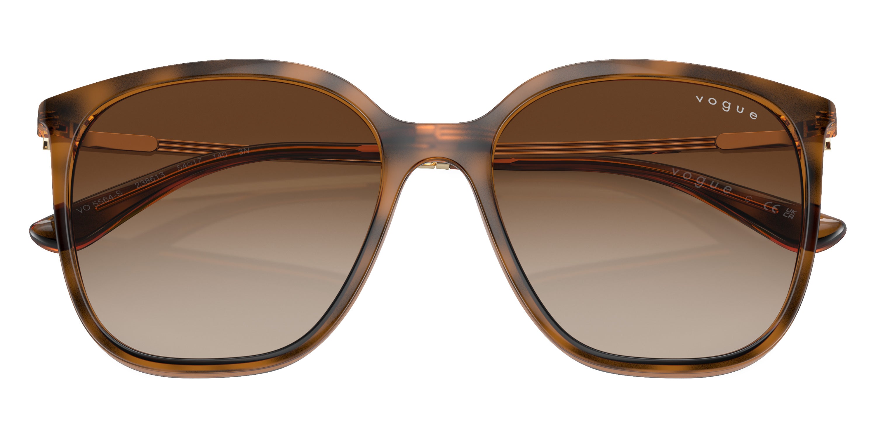 vogue eyewear VO5564S 238613 54 - Top Dark Havana/Light Brown/Pale Gold / Gradient Brown