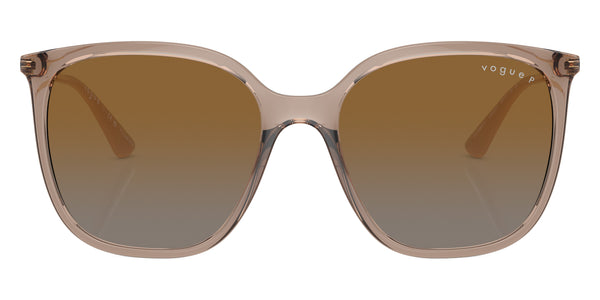 Transparent Brown/Pale Gold / Gray Gradient Brown Polarized / 54-17-140