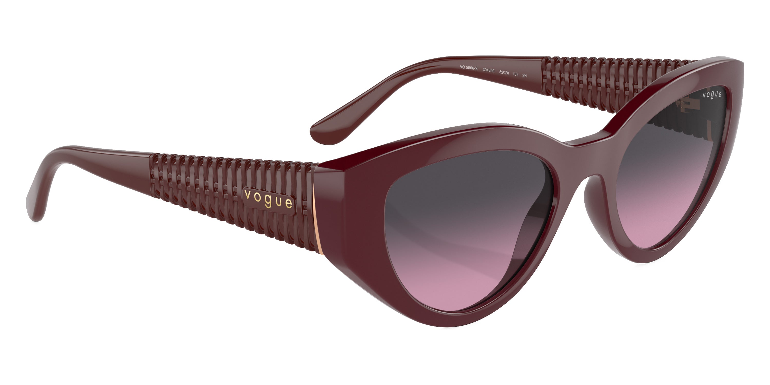 vogue eyewear VO5566S 304890 52 - Full Bordeaux / Violet Gradient Gray