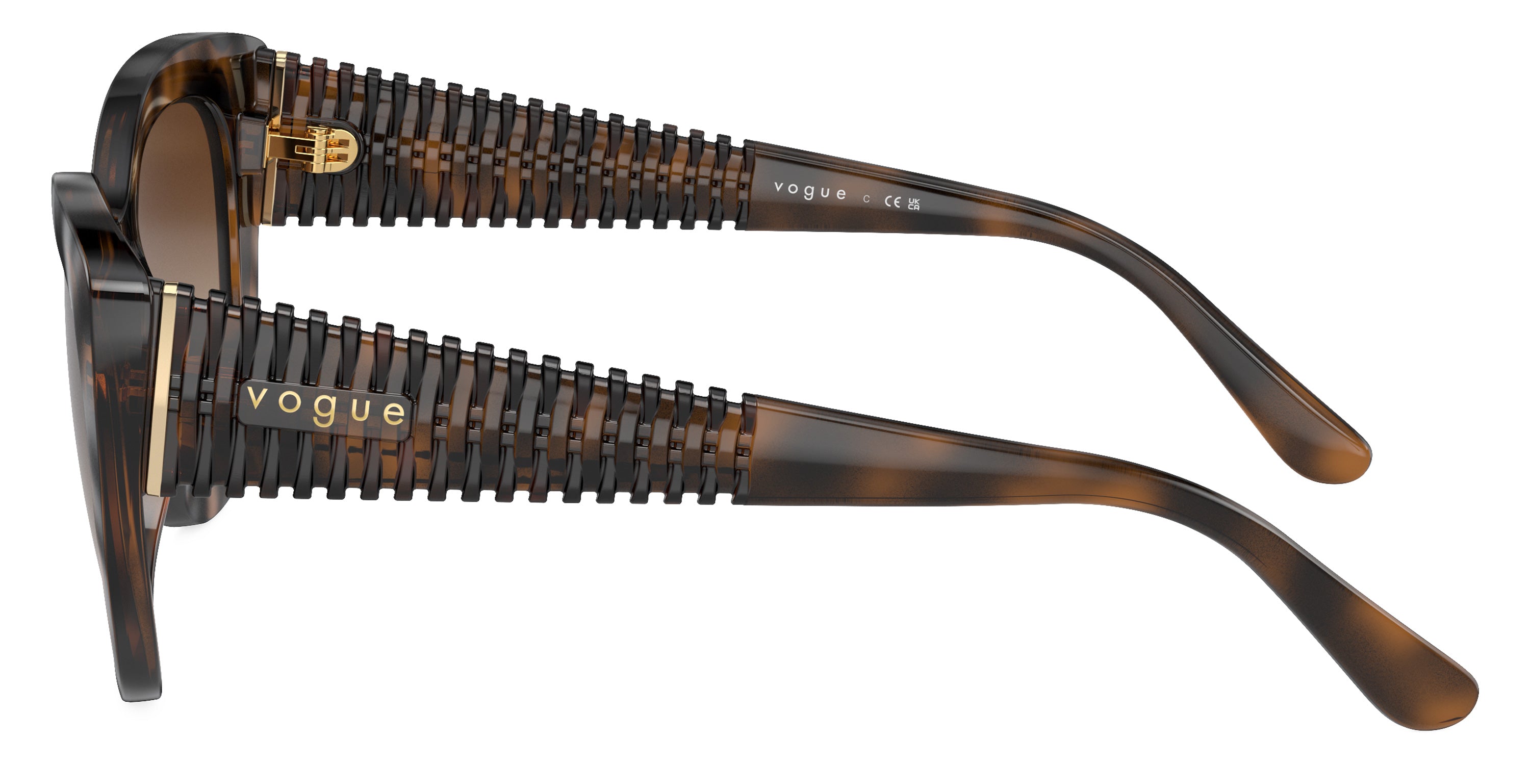 vogue eyewear VO5567S 238613 52 - Top Dark Havana/Light Brown / Gradient Brown